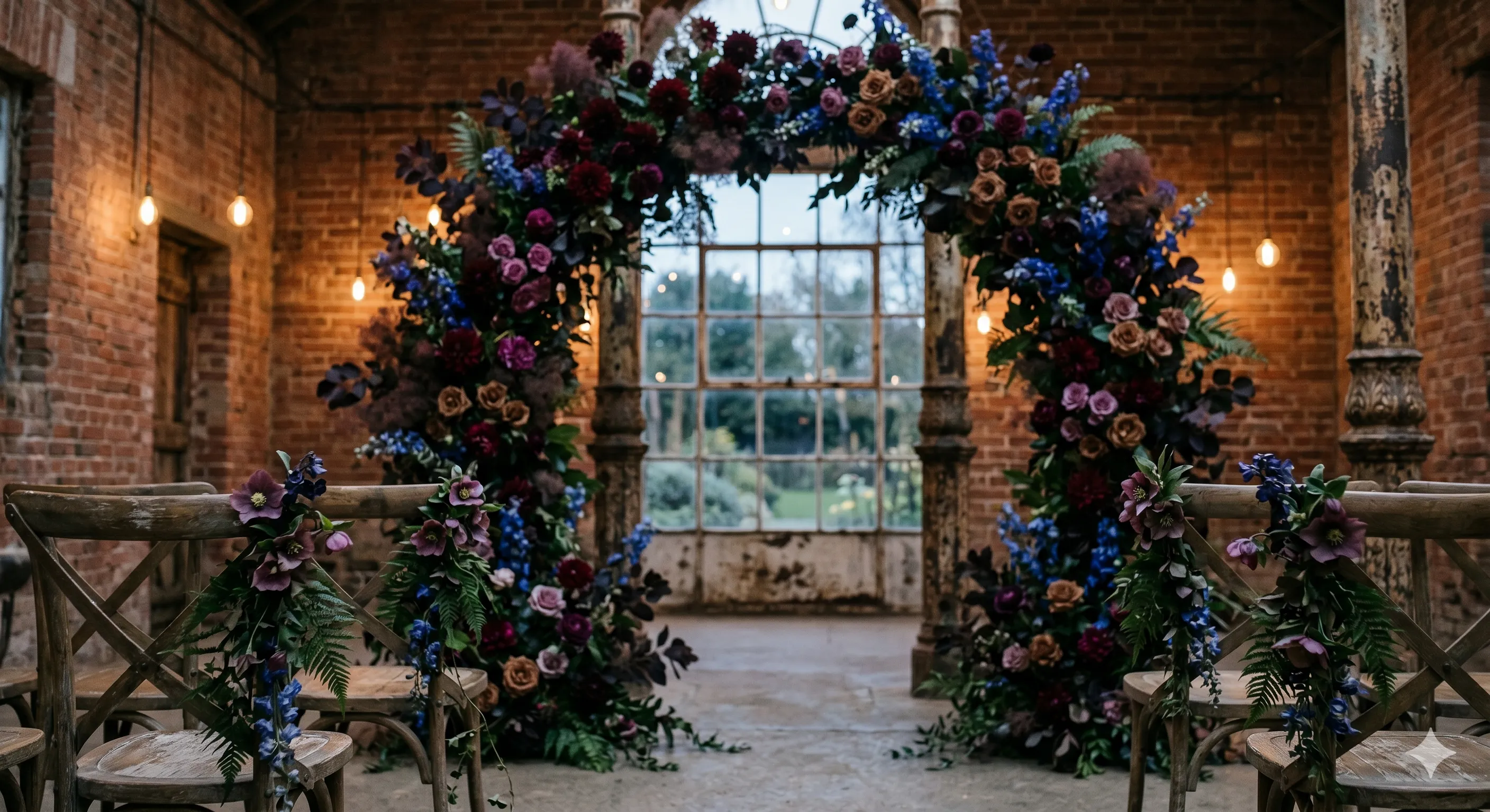 Floral arch arrangement